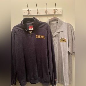 Drexel University sweatshirt and shirt
